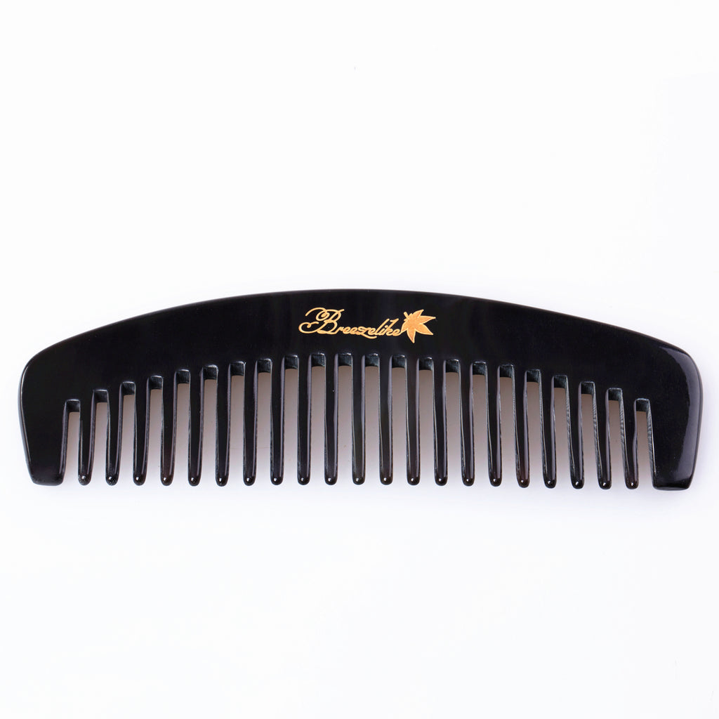 Hair Comb - Breezelike Wide Tooth Comb for Detangling - No Static Natural  Black Buffalo Horn Comb for Women, Men & Kids – Breezelike®