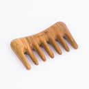 Breezelike No Static Sandalwood Mini Wide Tooth Hair Pick & Hair Comb for Detangling