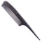 Breezelike No Static Ebony Wood Comb Fine Tooth Teasing Tail Comb with Long and Thin Handle