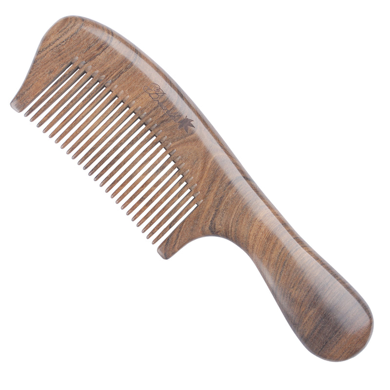 Breezelike No Static One Piece Chacate Preto Wood Hair Comb