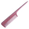 Breezelike No Static Purpleheart Wood Comb Fine Tooth Teasing Tail Comb with Long and Thin Handle