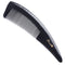 Breezelike No Static Big Size Natural Shaped Black Buffalo Horn Fine Tooth Comb
