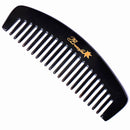 Breezelike No Static Black Buffalo Horn Wide Tooth Comb