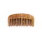 Breezelike No Static Mini Size Sandalwood Pocket Wide Tooth Comb