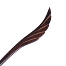 Breezelike Handmade Carved Ebony Hairpin: Spread the Wings