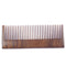 Breezelike No Static Handleless Rectangular Green Sandalwood Pocket Comb with Painted Golden Flowers