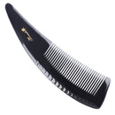 Breezelike No Static Big Size Natural Shaped Black Buffalo Horn Fine Tooth Comb