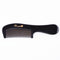 Breezelike No Static Round Handle Black Buffalo Horn Fine Tooth Comb
