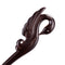 Breezelike Handmade Carved Ebony Hairpin: Swan