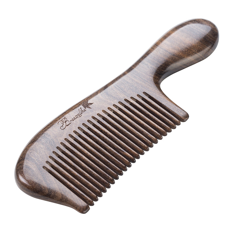 Breezelike Mini No Static Chacate Preto Hair Comb for Detangling