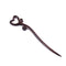 Breezelike Handmade Carved Ebony Hairpin: Love Heart