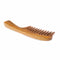 Breezelike No Static Super Big Size Rectangle Handle Sandalwood Wide Tooth Comb