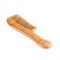 Breezelike No Static One Piece Wavy Handle Sandalwood Fine Tooth Comb