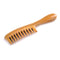 Breezelike No Static Super Big Size Round Handle Sandalwood Wide Tooth Comb