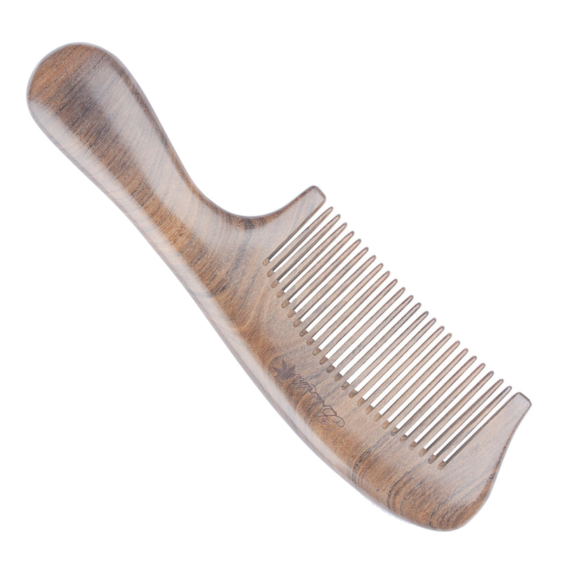 Breezelike No Static One Piece Chacate Preto Wood Hair Comb