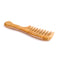Breezelike No Static One Piece Wavy Handle Sandalwood Wide Tooth Comb
