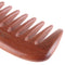 Breezelike No Static Red Sandalwood Wide Tooth Comb for Detangling