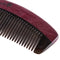 Breezelike No Static Handleless Black Buffalo Horn with Purpleheart Wood Comb