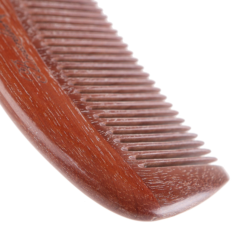Breezelike No Static Pointed Tail Handle Red Sandalwood Comb