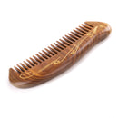 Breezelike No Static Sandalwood Pocket Fine Tooth Comb with Golden Peacock Painting