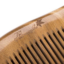 Breezelike Mini No Static Sandalwood Round Handle Comb for Detangling