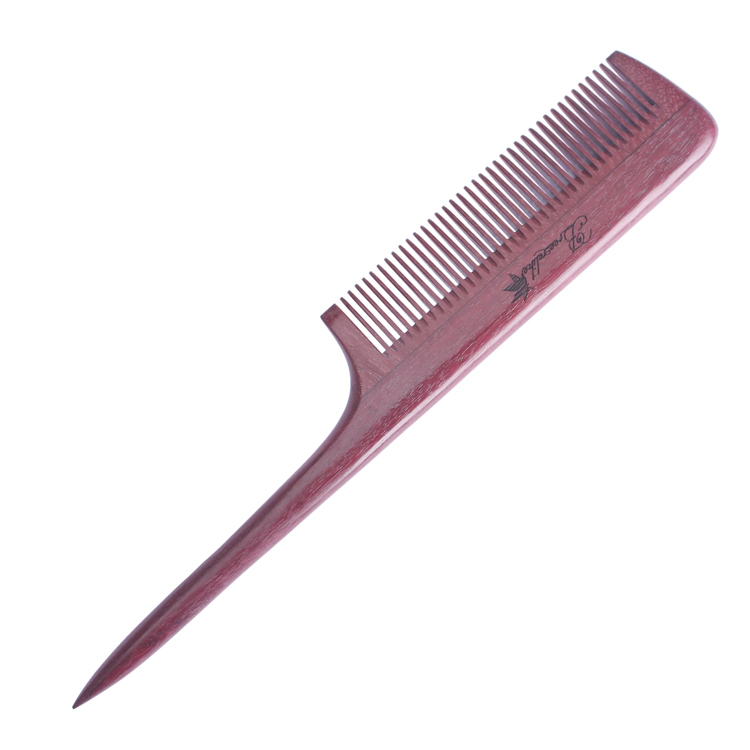 Breezelike Hair Combs - Fine Tooth Purpleheart Wooden Tail Comb - No ...