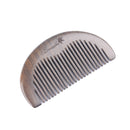 Breezelike No Static Small Half Round Chacate Preto Wood Pocket Comb