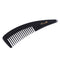 Breezelike No Static Big Size Natural Shaped Black Buffalo Horn Wide Tooth Comb