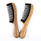 Breezelike No Static Wide Tooth Natural Sandalwood Buffalo Horn Hair Comb for Curly Hair