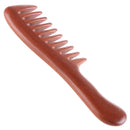 Breezelike No Static Red Sandalwood Wide Tooth Comb for Detangling