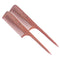 Breezelike No Static Red Sandalwood Comb Fine Tooth Teasing Tail Comb with Long and Thin Handle