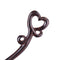 Breezelike Handmade Carved Ebony Hairpin: Love Heart