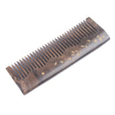 Breezelike No Static Rectangular Chacate Preto Wood Comb with Painted Golden Leaves