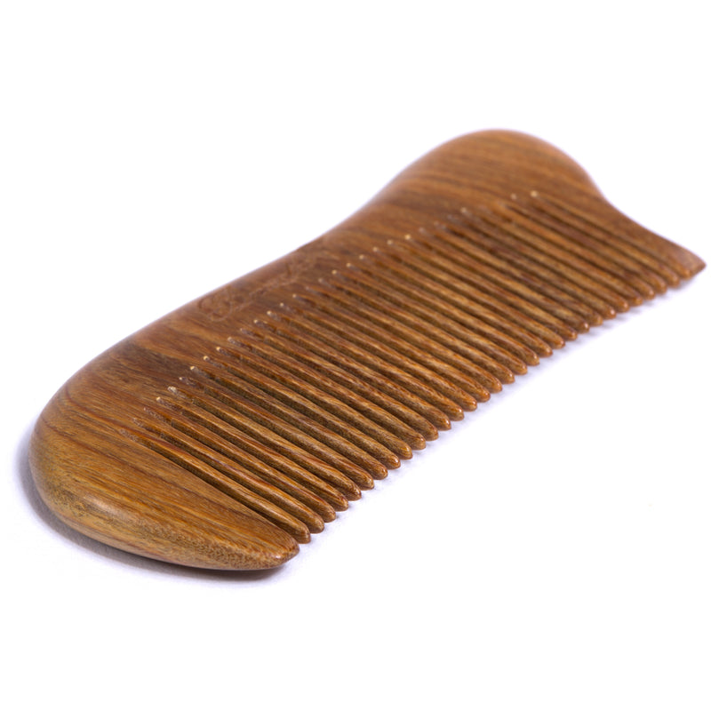 Breezelike No Static Green Sandalwood Pocket Fine Tooth Comb