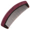 Breezelike No Static Handleless Black Buffalo Horn with Purpleheart Wood Comb