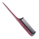 Breezelike No Static Black Buffalo Horn Comb Fine Tooth Teasing Tail Comb with Purpleheart Handle