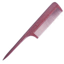 Breezelike No Static Purpleheart Wood Comb Fine Tooth Teasing Tail Comb with Long and Thin Handle