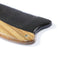 Breezelike No Static Horse Shaped Black Buffalo Horn with Green Sandalwood Pocke Comb