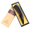 Breezelike No Static Big Size Natural Shaped Black Buffalo Horn Fine Tooth Comb