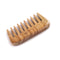 Breezelike No Static Rectangle Shaped Sandalwood Big Size Pocket Wide Tooth Comb