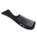 Breezelike No Static Fish Tail Handle Black Buffalo Horn Comb