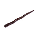 Breezelike Handmade Carved Ebony Hairpin: Snake