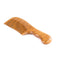 Breezelike No Static One Piece Wavy Handle Sandalwood Fine Tooth Comb
