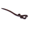 Breezelike Handmade Carved Ebony Hairpin: Love Heart