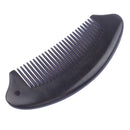 Breezelike No Static Curving Ebony Wood Fine Tooth Pocket Comb