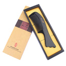 Breezelike No Static Fish Tail Handle Black Buffalo Horn Comb