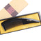 Breezelike No Static Big Size Natural Shaped Black Buffalo Horn Fine Tooth Comb