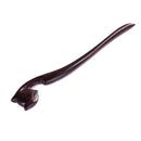 Breezelike Handmade Carved Ebony Hairpin: Fox