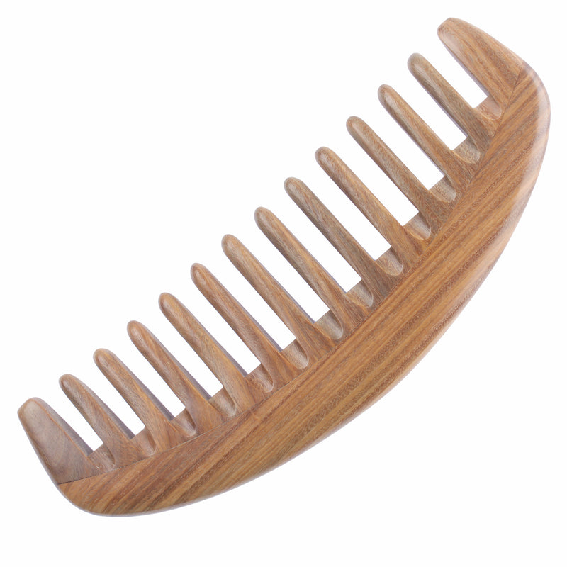 Breezelike No Static Handleless Sandalwood Wide Tooth Comb