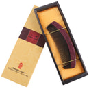 Breezelike No Static Handleless Black Buffalo Horn with Purpleheart Wood Comb